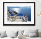 Santorini, Greece by I Bjork on GIANT ART - blue photo illustration