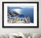 Santorini, Greece by I Bjork on GIANT ART - blue photo illustration