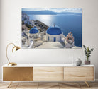 Santorini, Greece by I Bjork on GIANT ART - blue photo illustration