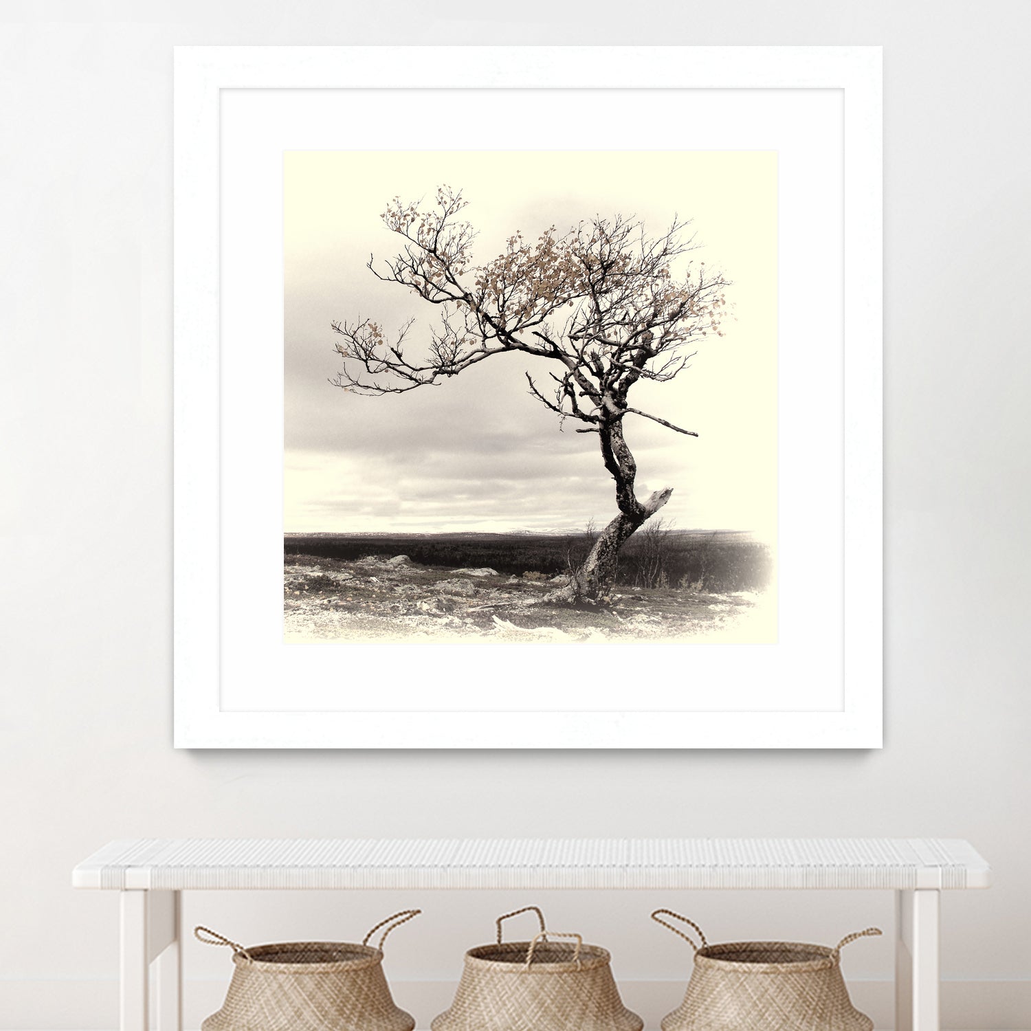 Lonely Tree by I Bjork on GIANT ART - gray photo illustration