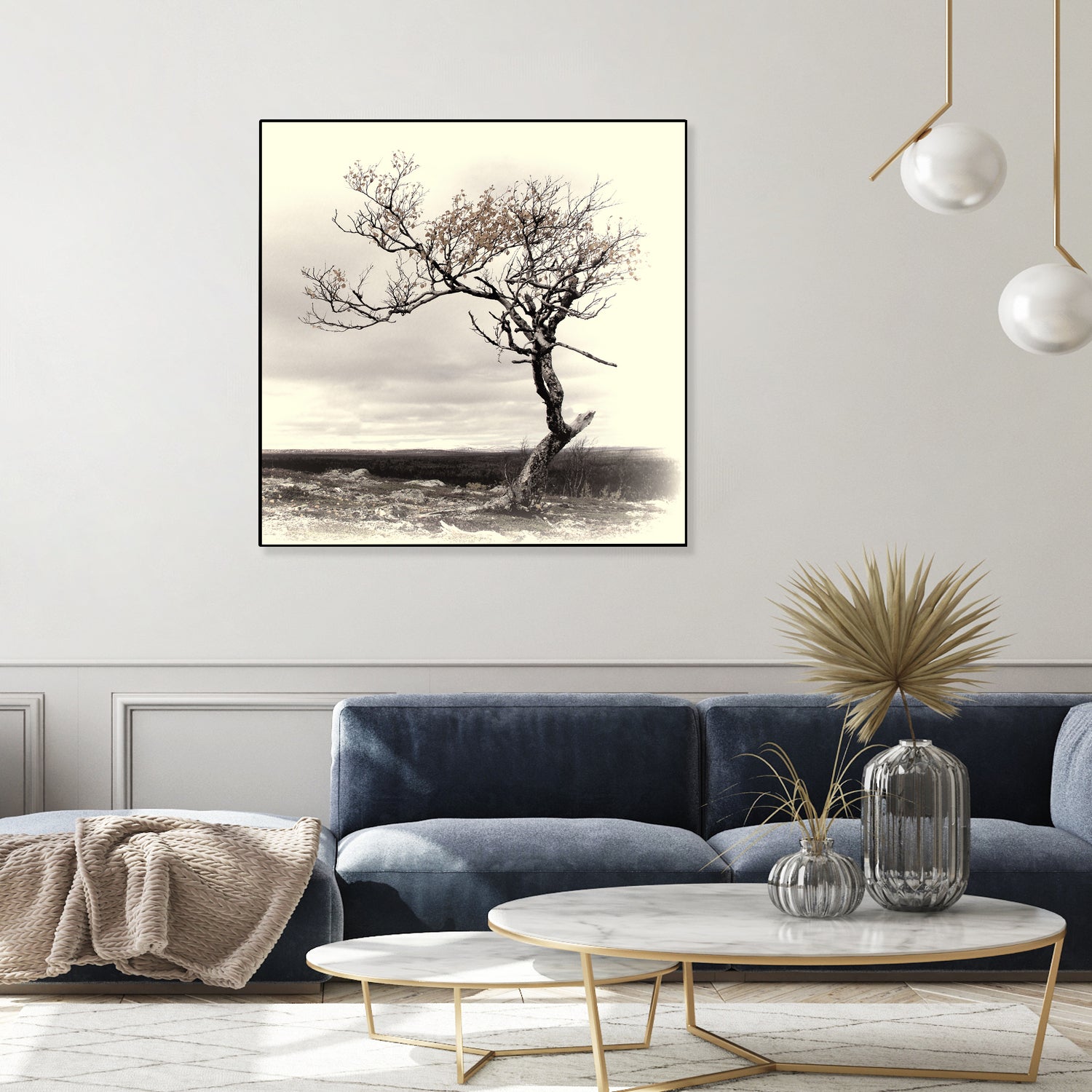 Lonely Tree by I Bjork on GIANT ART - gray photo illustration