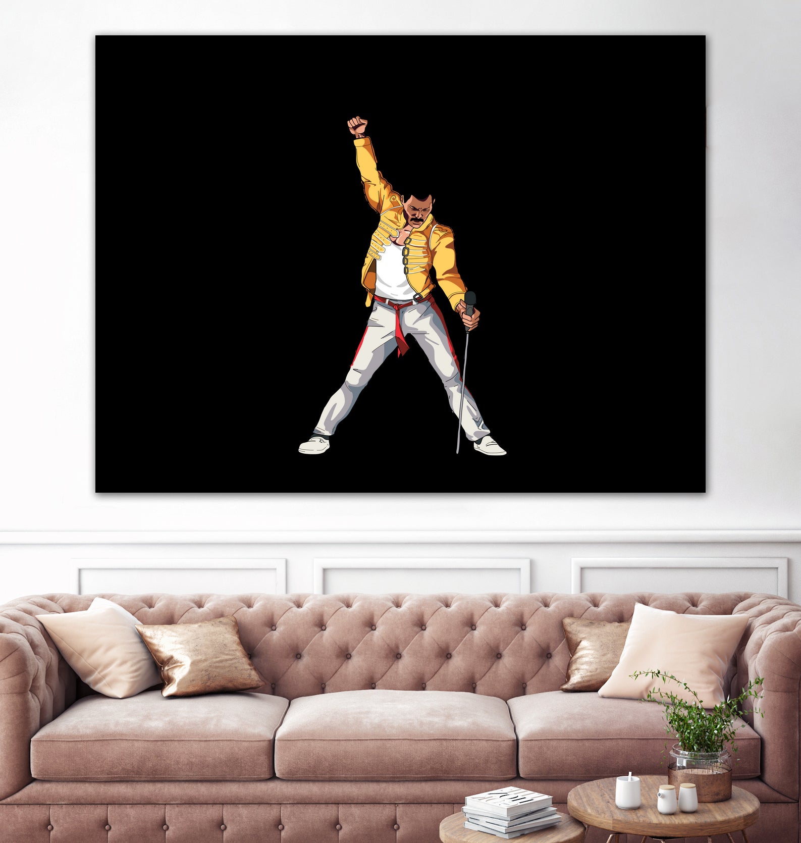 Freddy Mercury by Barbara Vigano on GIANT ART - yellow digital painting