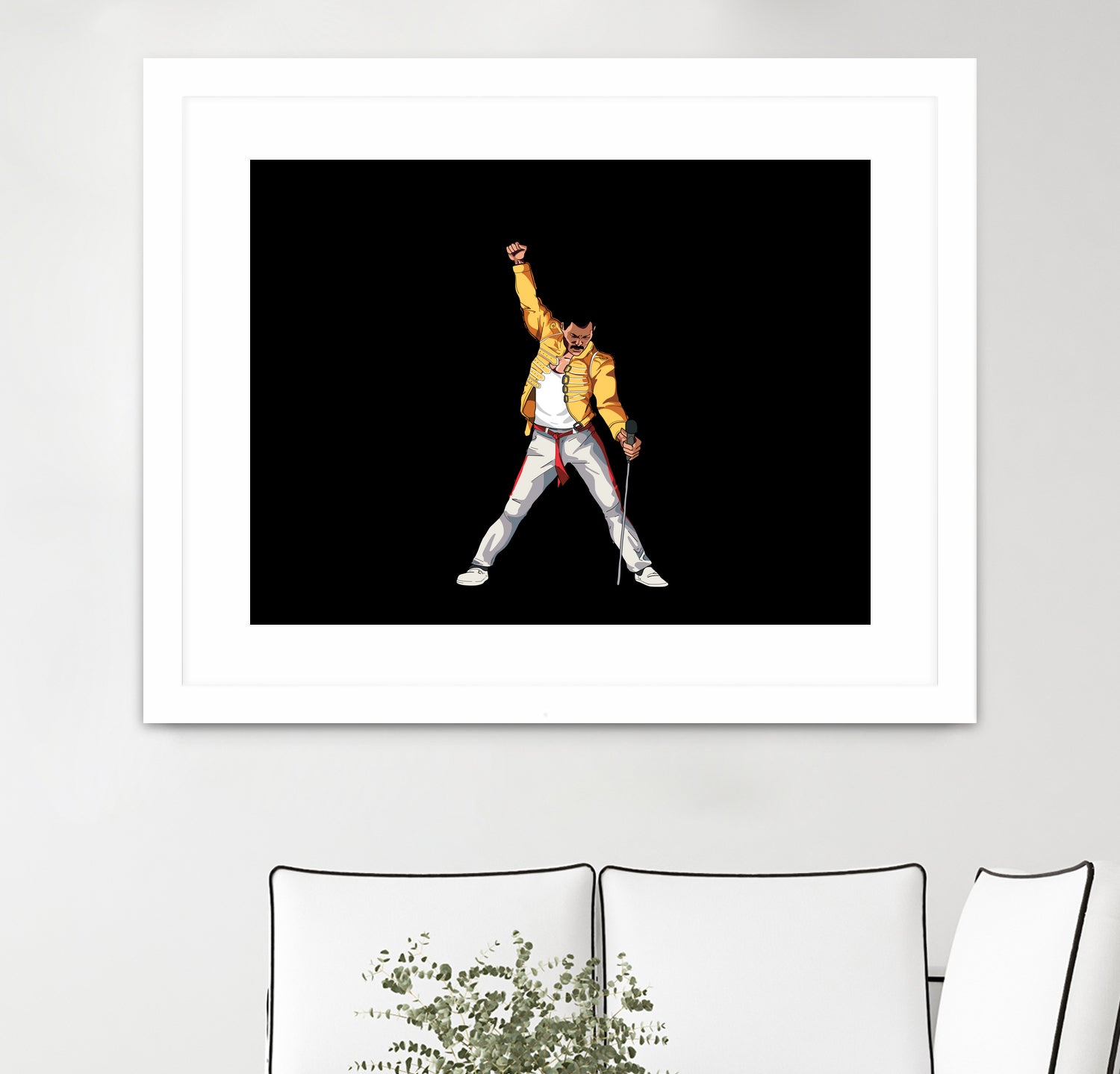 Freddy Mercury by Barbara Vigano on GIANT ART - yellow digital painting