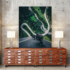 Crazy downhill skateboarders by GEN Z by Rigaud Mickaël on GIANT ART - green photo illustration