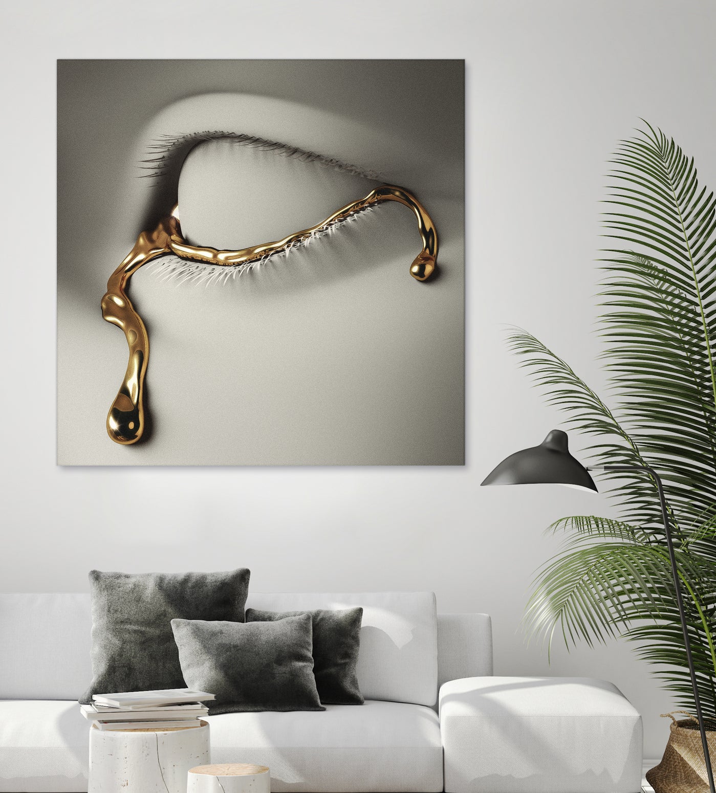 Golden Tear by Vigan Tafili on GIANT ART - white 3d art