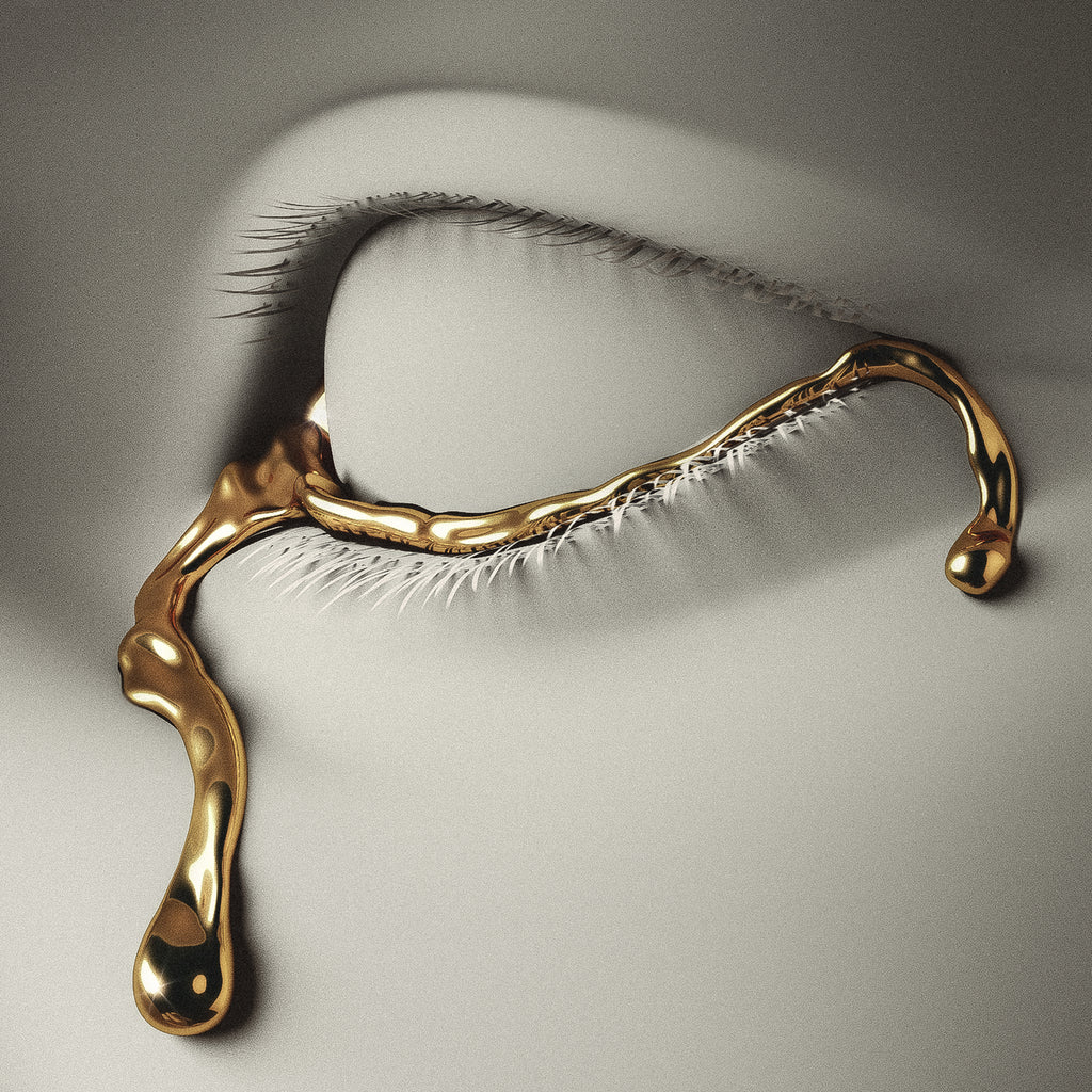 Golden Tear by Vigan Tafili on GIANT ART - white 3d art