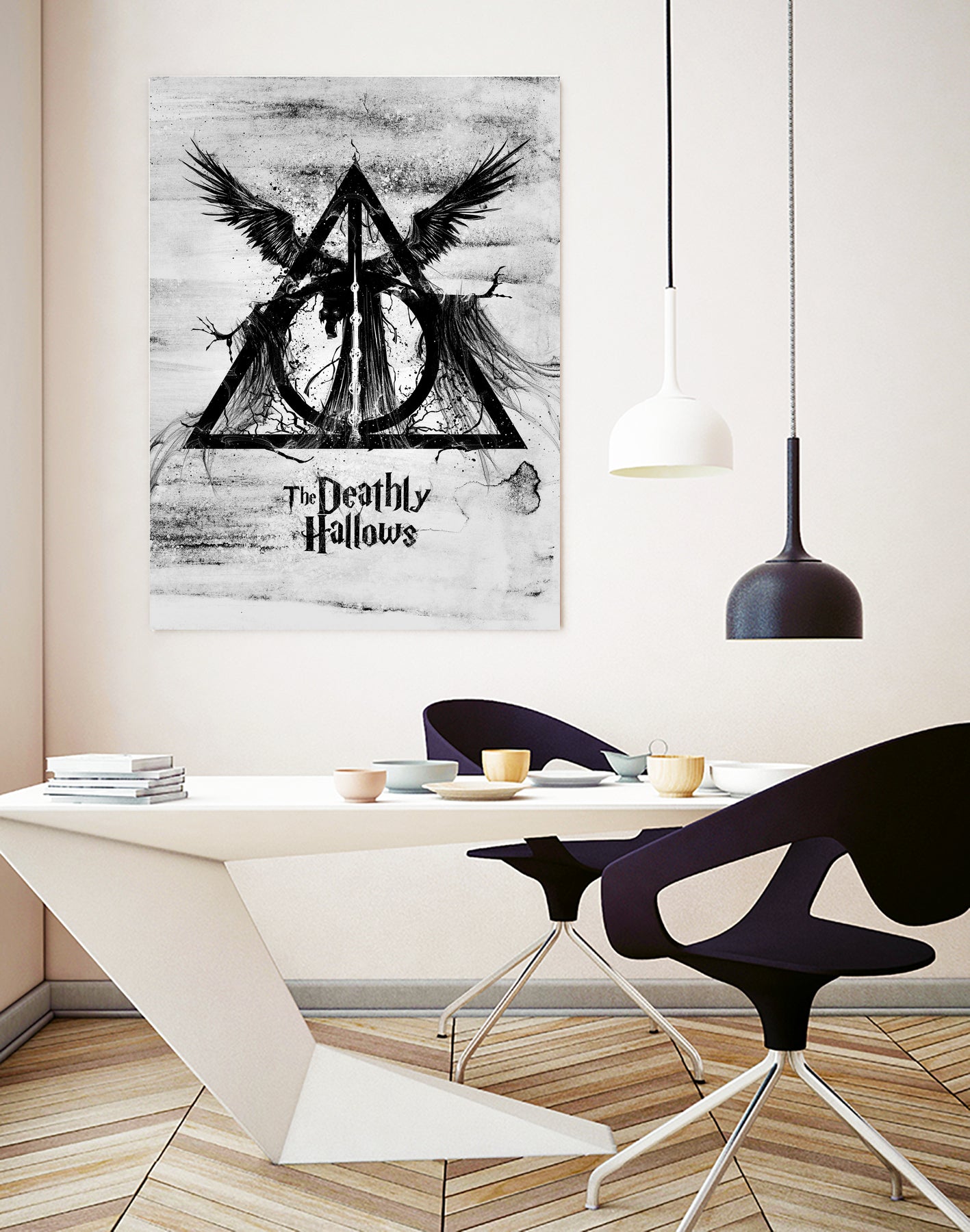 The Deathly Hallows by Nikita Abakumov on GIANT ART - gray digital painting