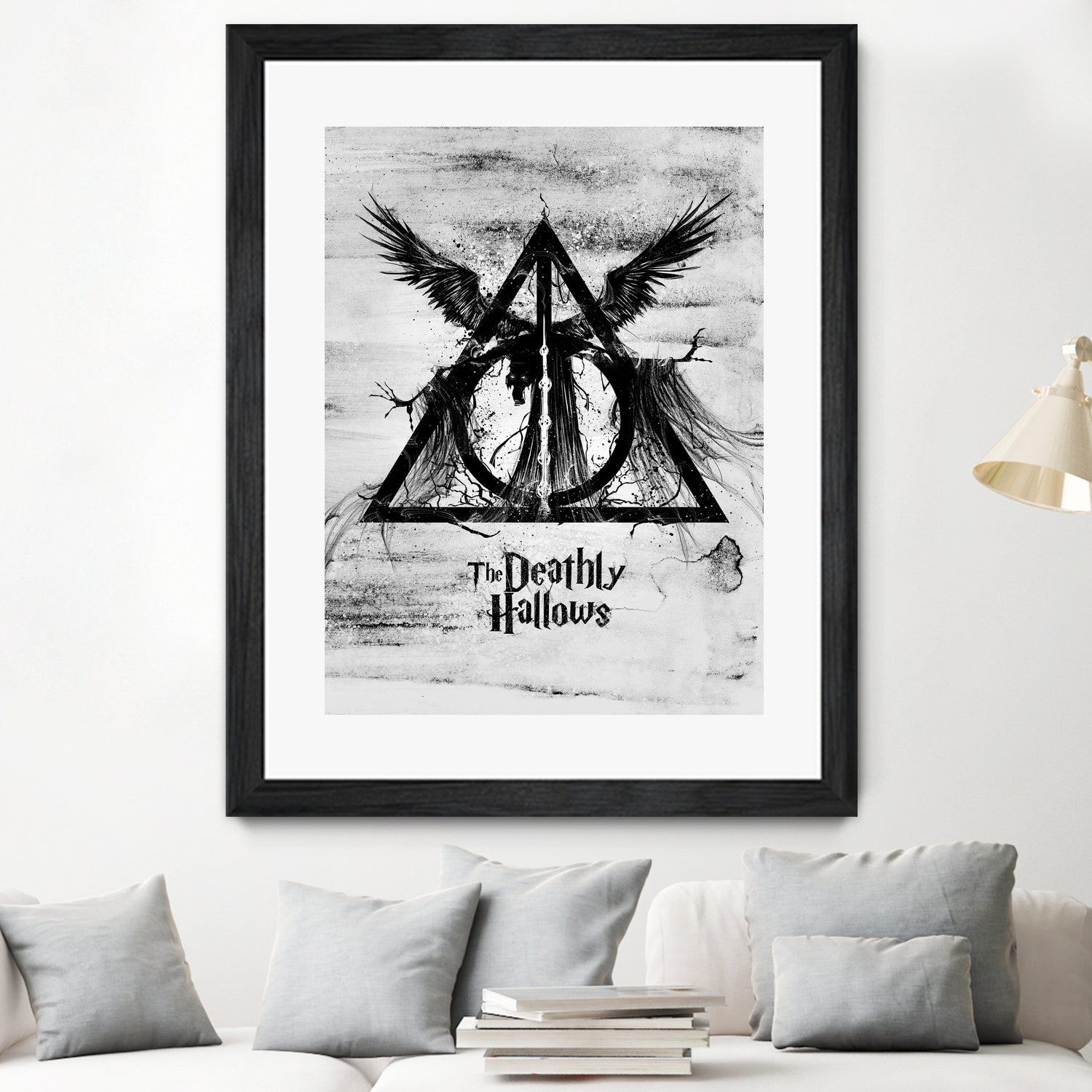 The Deathly Hallows by Nikita Abakumov on GIANT ART - gray digital painting