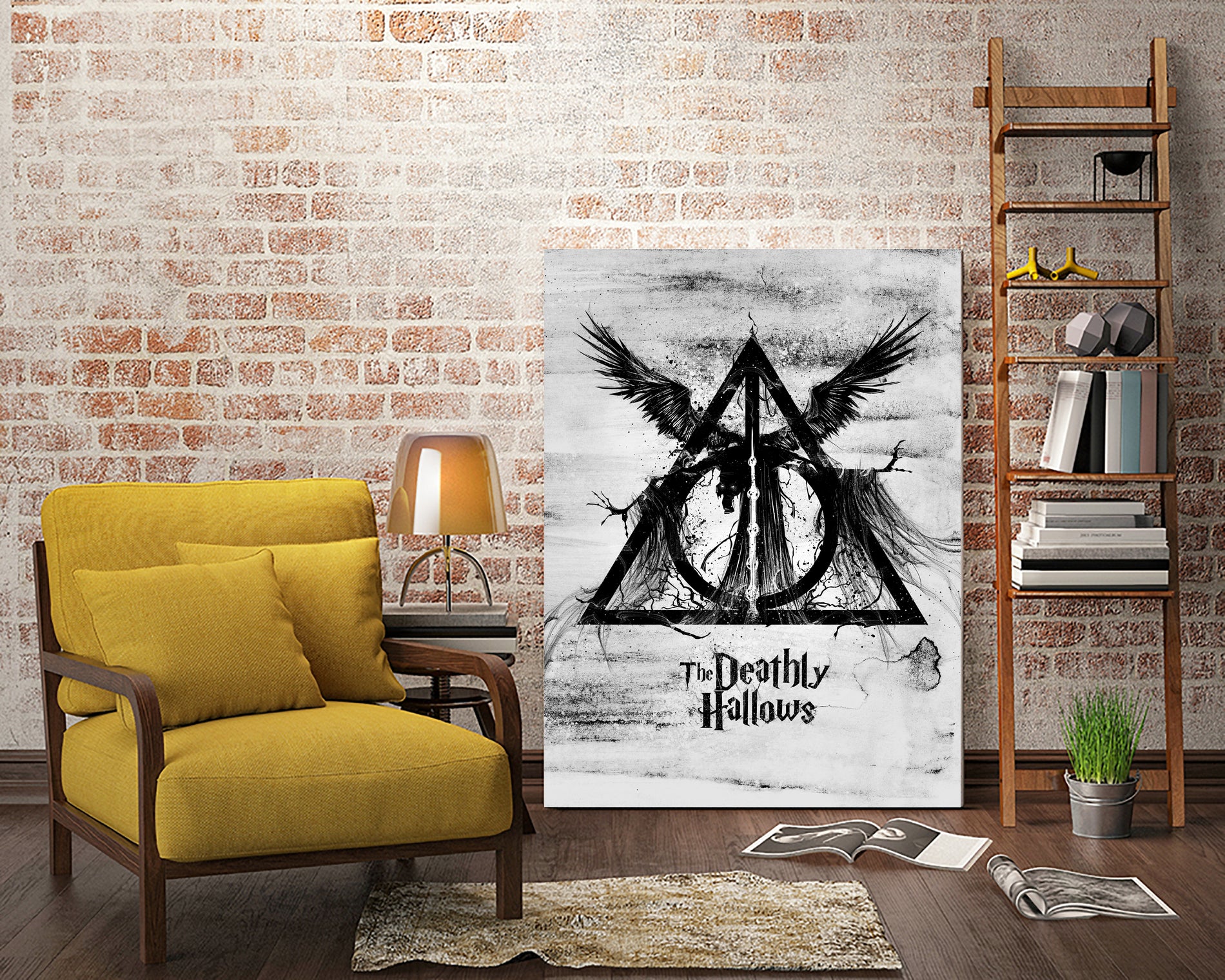 The Deathly Hallows by Nikita Abakumov on GIANT ART - gray digital painting