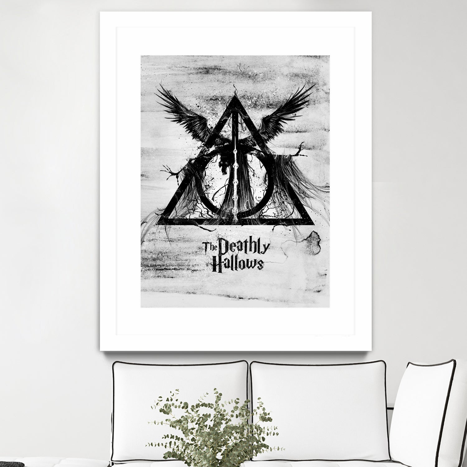 The Deathly Hallows by Nikita Abakumov on GIANT ART - gray digital painting