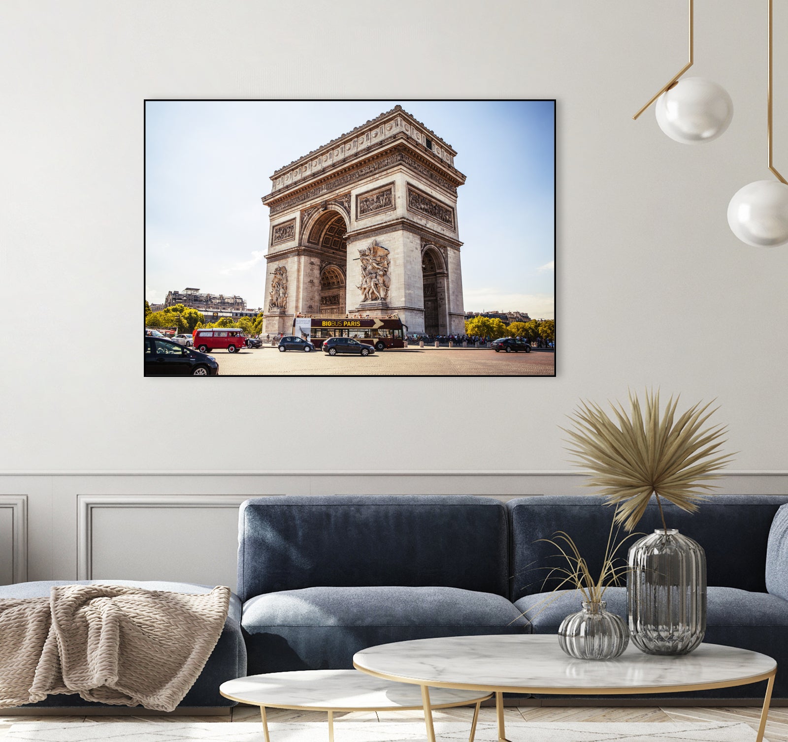 Arc de Triumph. by Art Kireev on GIANT ART - blue digital drawing