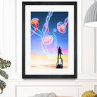 Jelly Clouds Assemblage by Aesthetic Vaporwave on GIANT ART - blue photo illustration