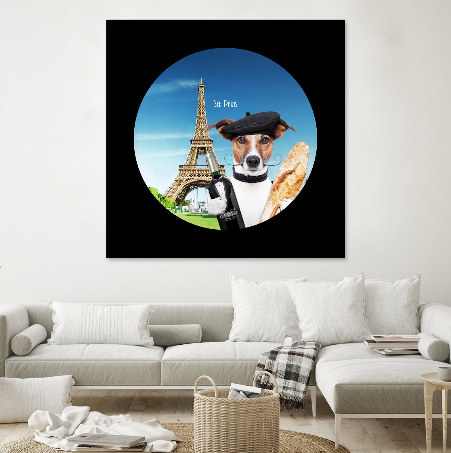 See Paris by Karine Osipyan on GIANT ART - blue photo illustration