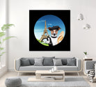 See Paris by Karine Osipyan on GIANT ART - blue photo illustration