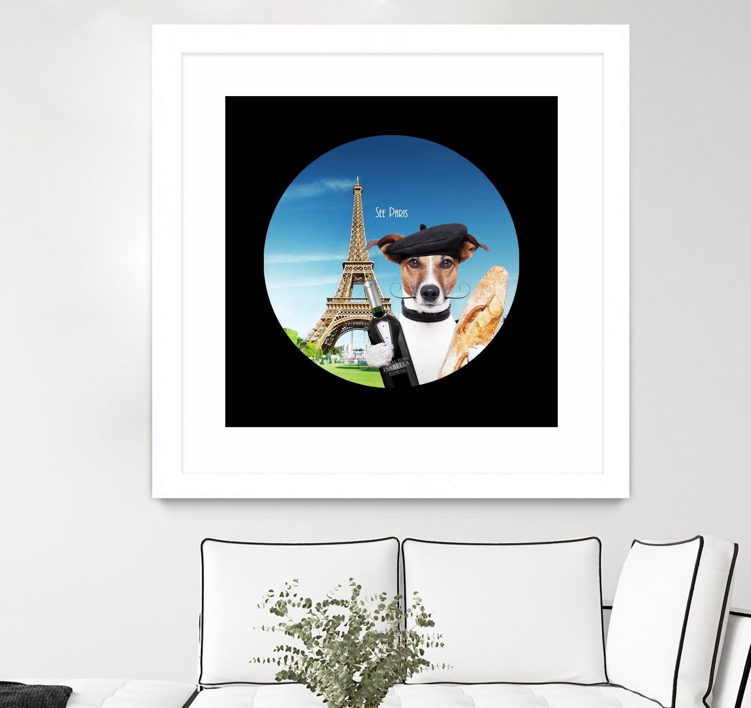 See Paris by Karine Osipyan on GIANT ART - blue photo illustration