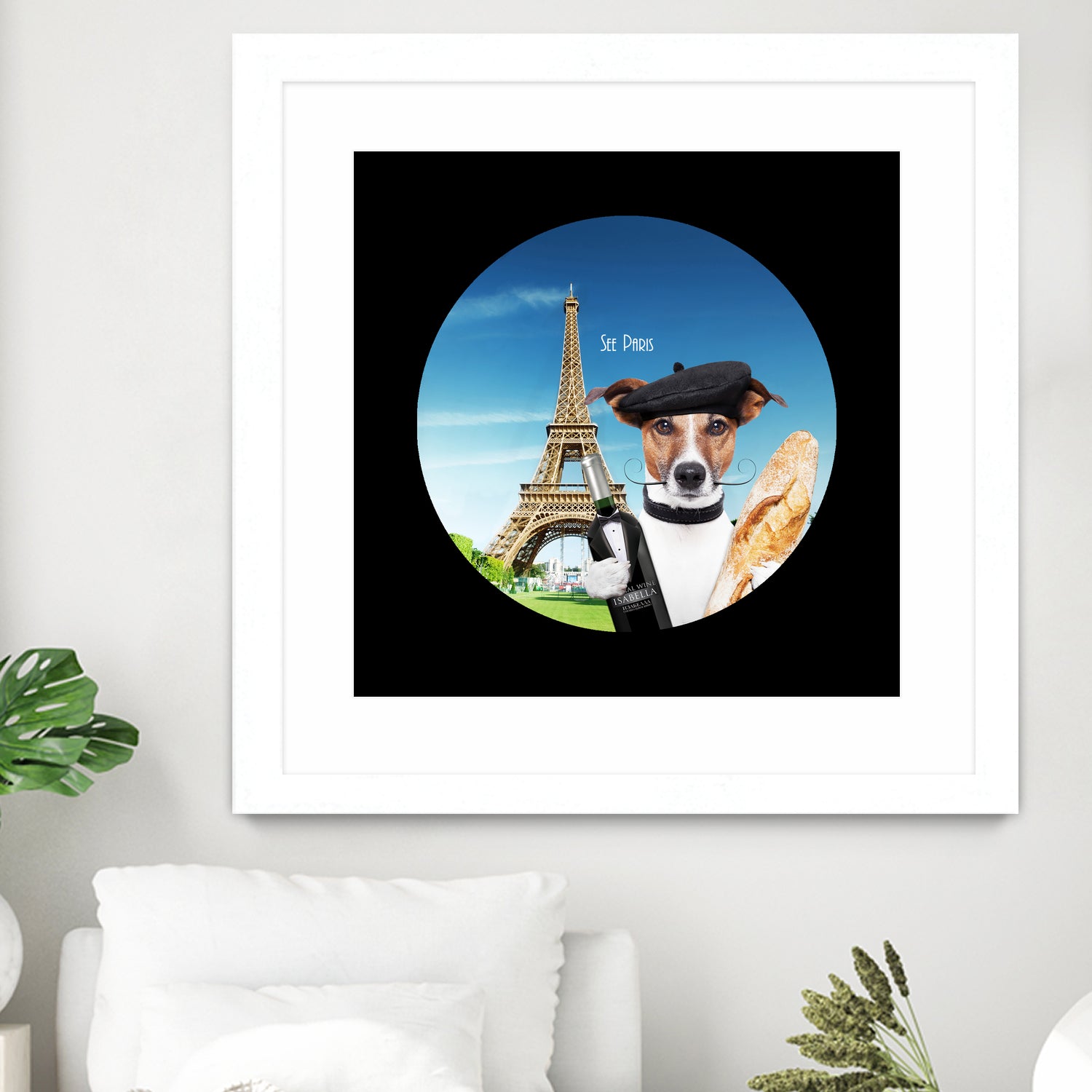 See Paris by Karine Osipyan on GIANT ART - blue photo illustration