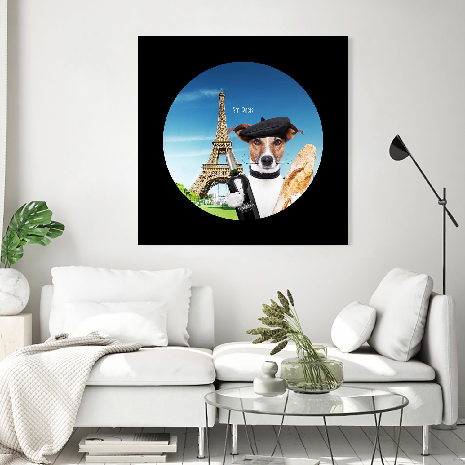 See Paris by Karine Osipyan on GIANT ART - blue photo illustration