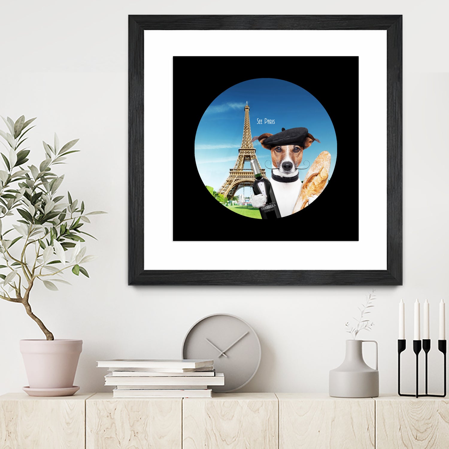 See Paris by Karine Osipyan on GIANT ART - blue photo illustration