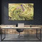 Abstract Marble Painting by Amir Faysal on GIANT ART - yellow digital painting