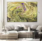 Abstract Marble Painting by Amir Faysal on GIANT ART - yellow digital painting