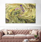 Abstract Marble Painting by Amir Faysal on GIANT ART - yellow digital painting