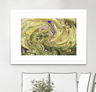 Abstract Marble Painting by Amir Faysal on GIANT ART - yellow digital painting