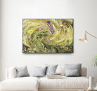 Abstract Marble Painting by Amir Faysal on GIANT ART - yellow digital painting