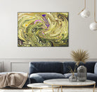 Abstract Marble Painting by Amir Faysal on GIANT ART - yellow digital painting