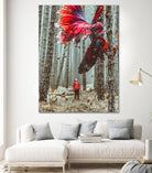 Forest Betta by GEN Z by Rigaud Mickaël on GIANT ART - red photo illustration