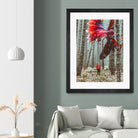 Forest Betta by GEN Z by Rigaud Mickaël on GIANT ART - red photo illustration