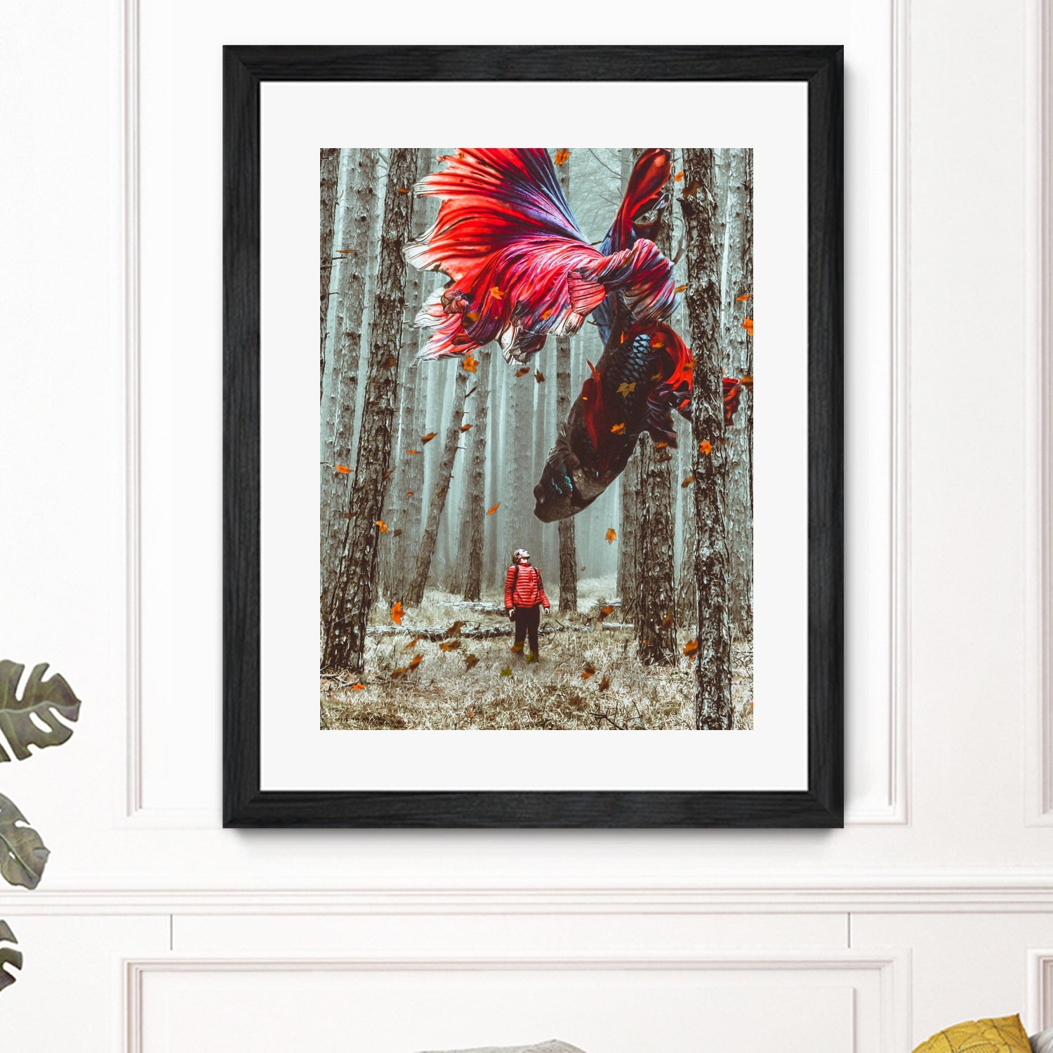 Forest Betta by GEN Z by Rigaud Mickaël on GIANT ART - red photo illustration