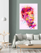 Audrey by Alessandro Pautasso on GIANT ART - pink digital painting