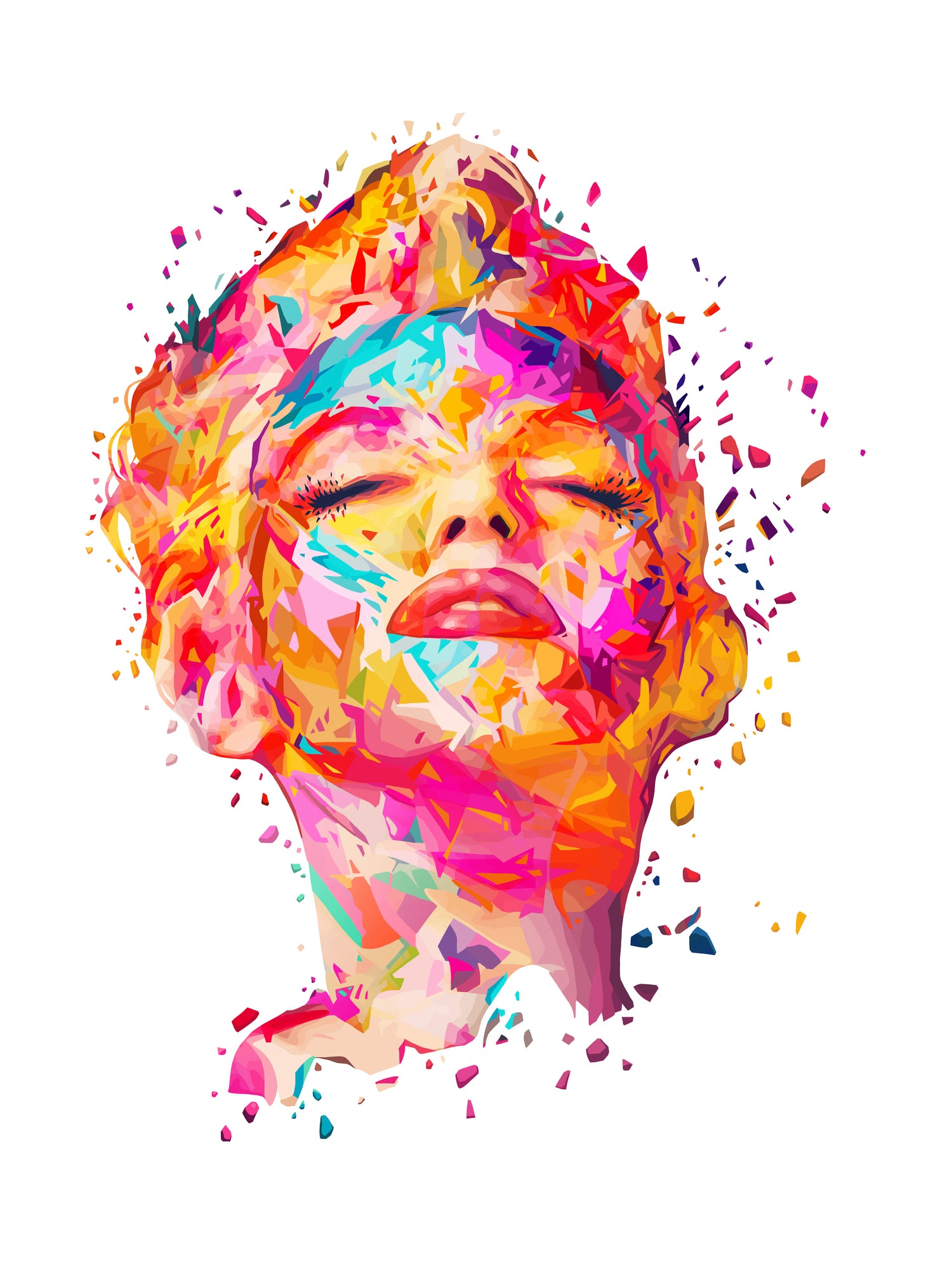 Marilyn White by Alessandro Pautasso on GIANT ART - white digital painting