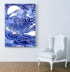 Churn The Deep by Stevyn Llewellyn on GIANT ART - blue mixed media