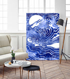 Churn The Deep by Stevyn Llewellyn on GIANT ART - blue mixed media