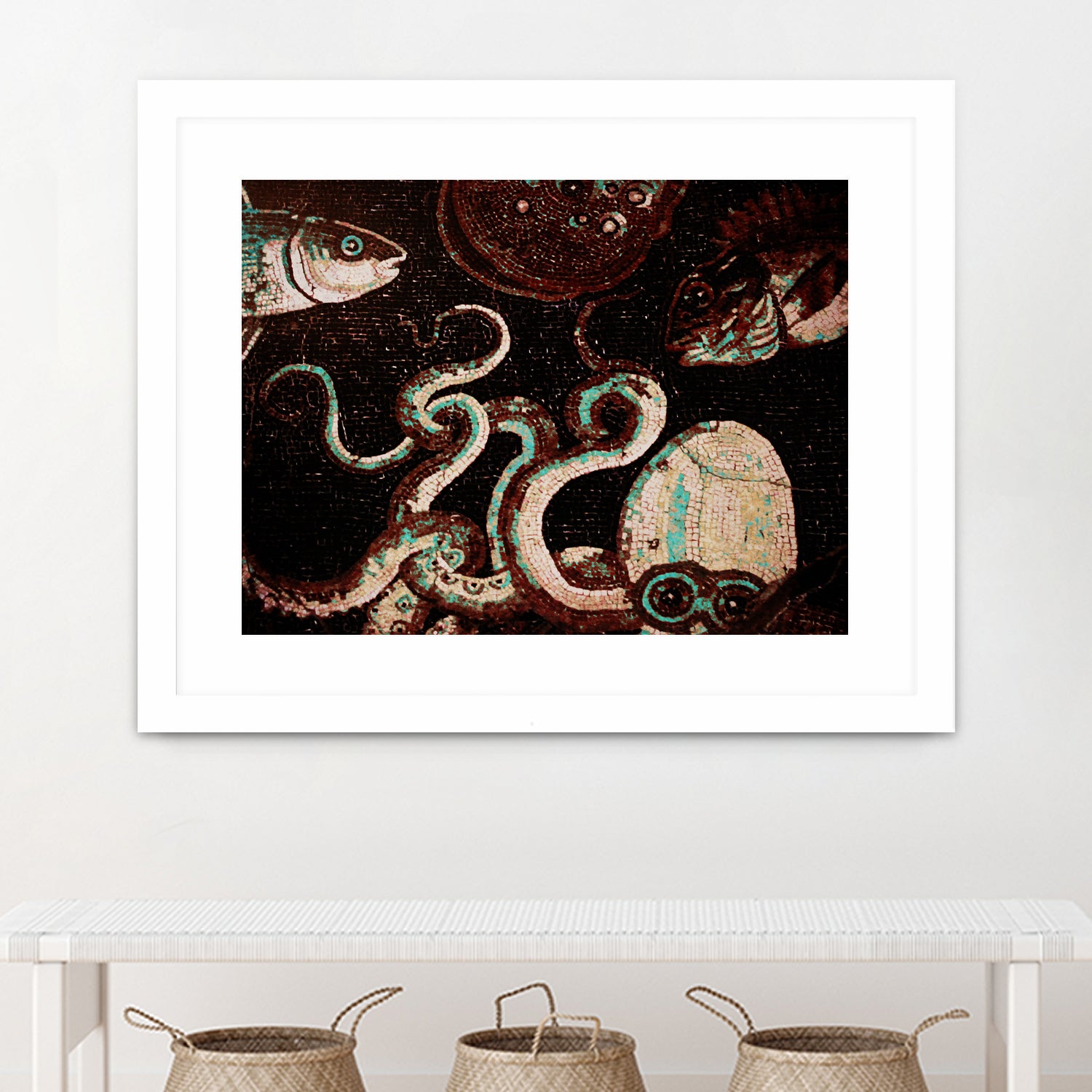 Old Time Octopus by Sharon Coty on GIANT ART - brown photo manipulation