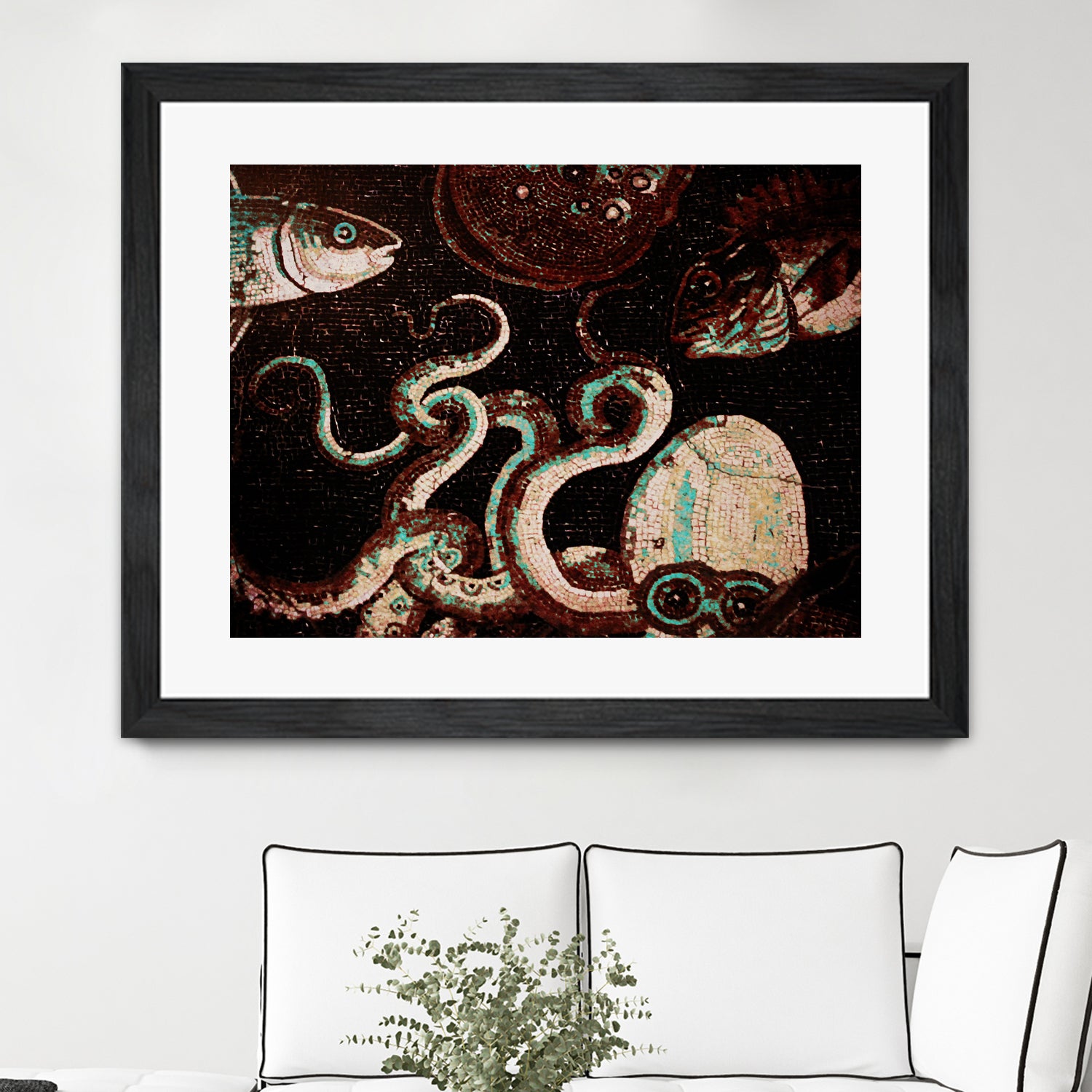 Old Time Octopus by Sharon Coty on GIANT ART - brown photo manipulation