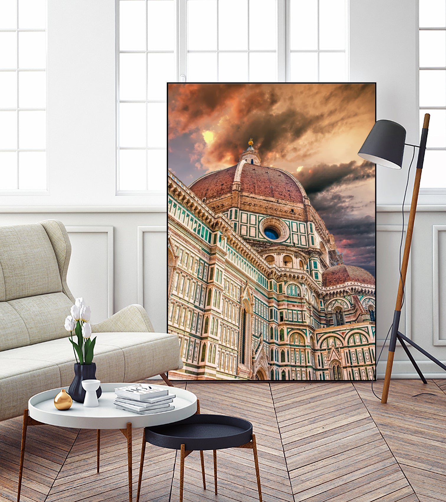 Florence Church Il Duomo by Darryl Brooks on GIANT ART - brown photo manipulation