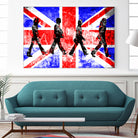 Beatles | Abbey Road | Pop Art by William Cuccio on GIANT ART - red digital painting