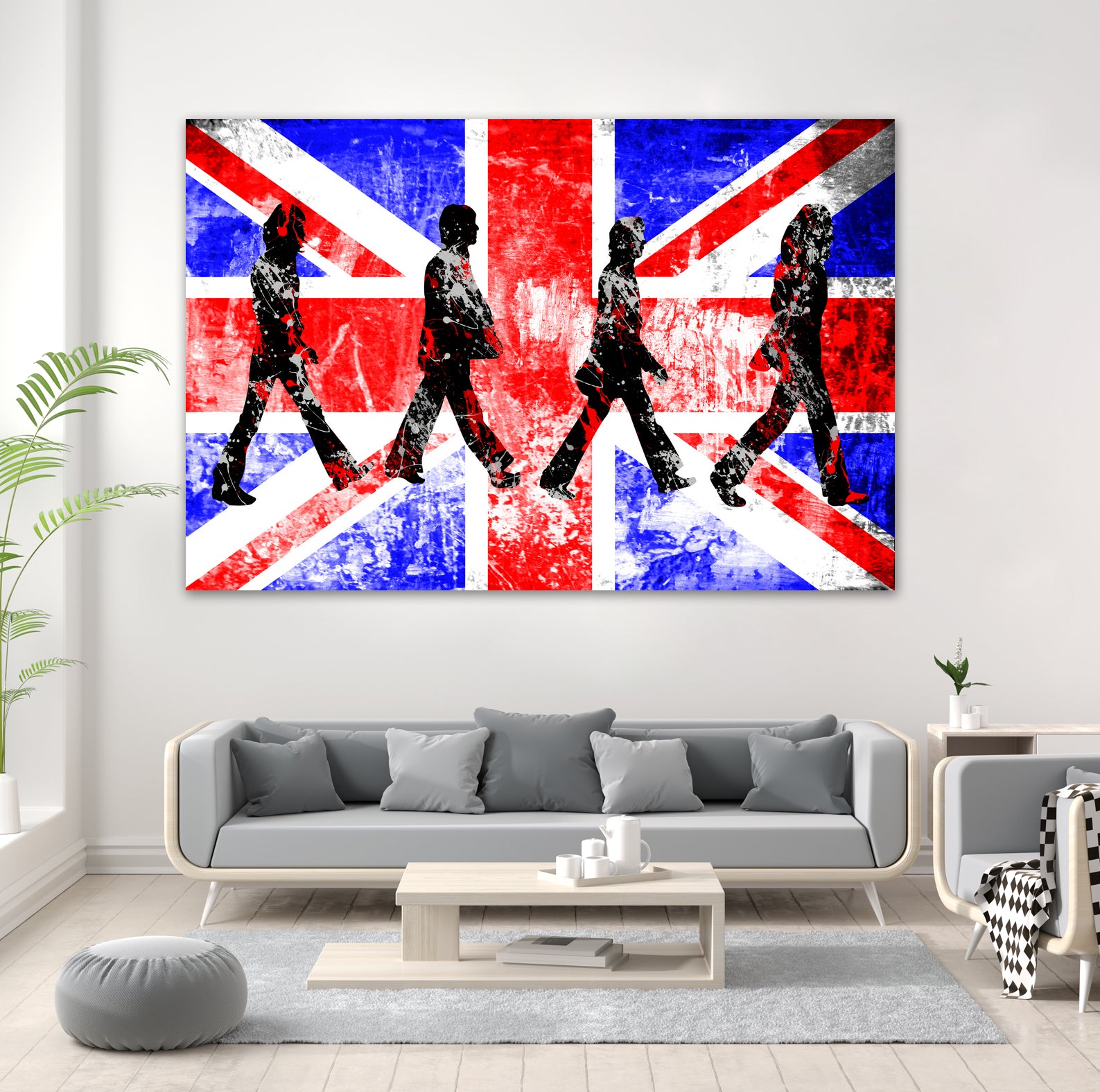 Beatles | Abbey Road | Pop Art by William Cuccio on GIANT ART - red digital painting