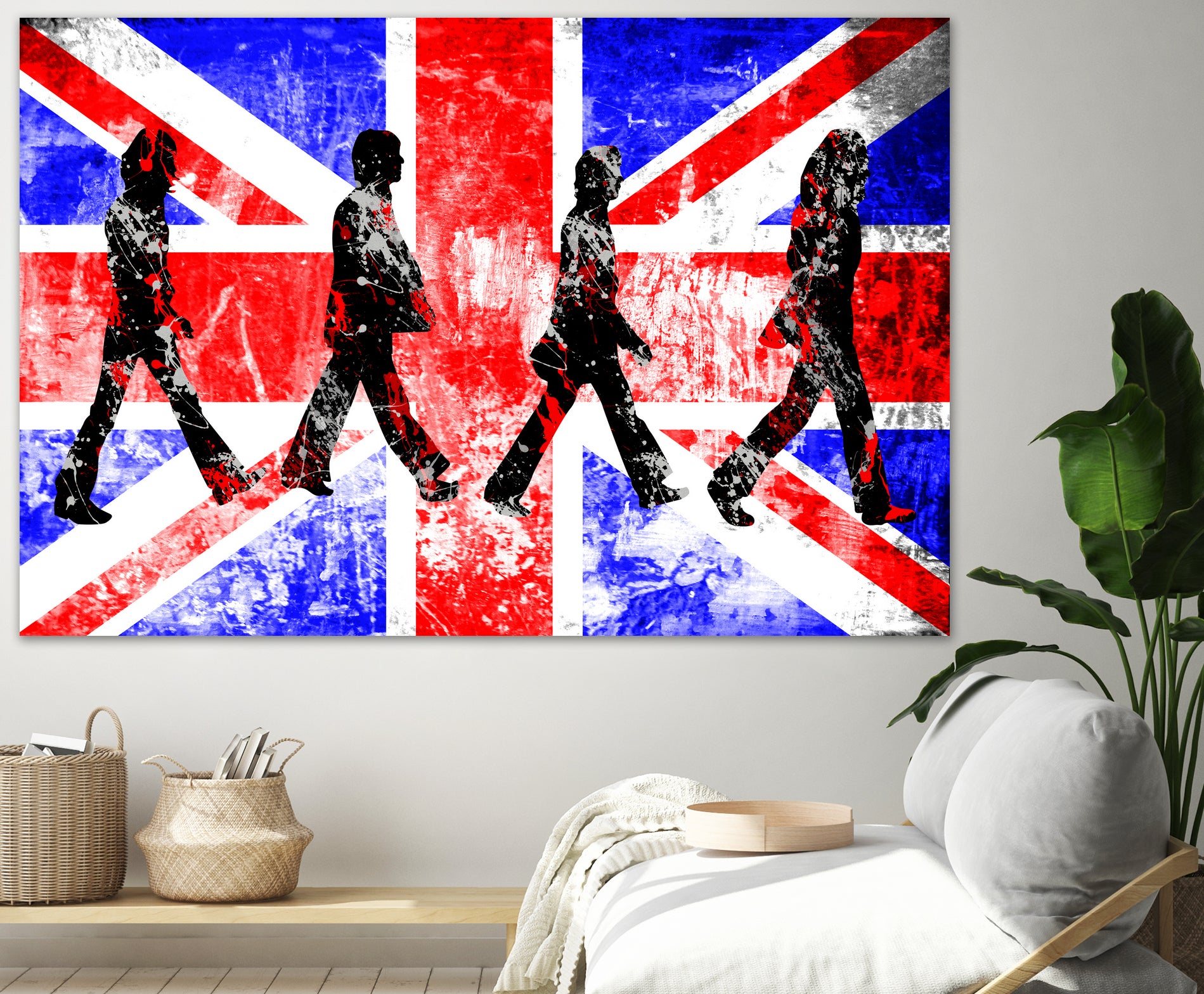 Beatles | Abbey Road | Pop Art by William Cuccio on GIANT ART - red digital painting