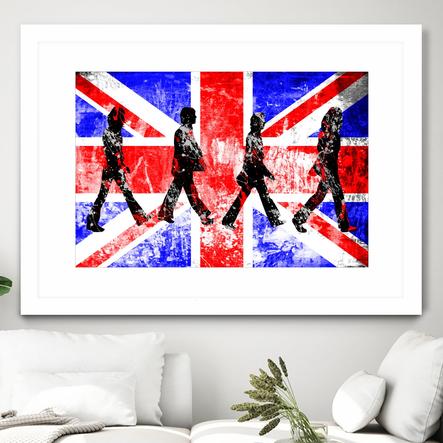 Beatles | Abbey Road | Pop Art by William Cuccio on GIANT ART - red digital painting