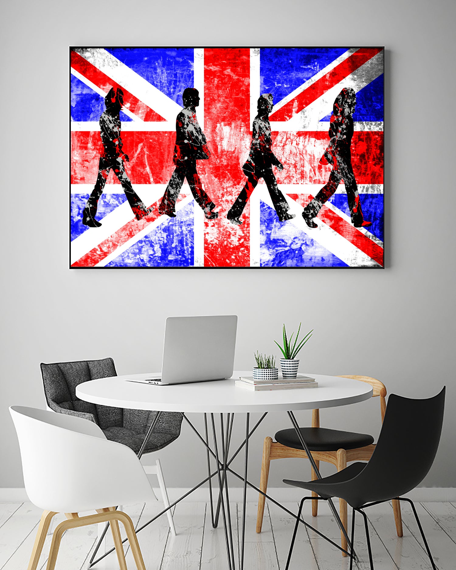 Beatles | Abbey Road | Pop Art by William Cuccio on GIANT ART - red digital painting