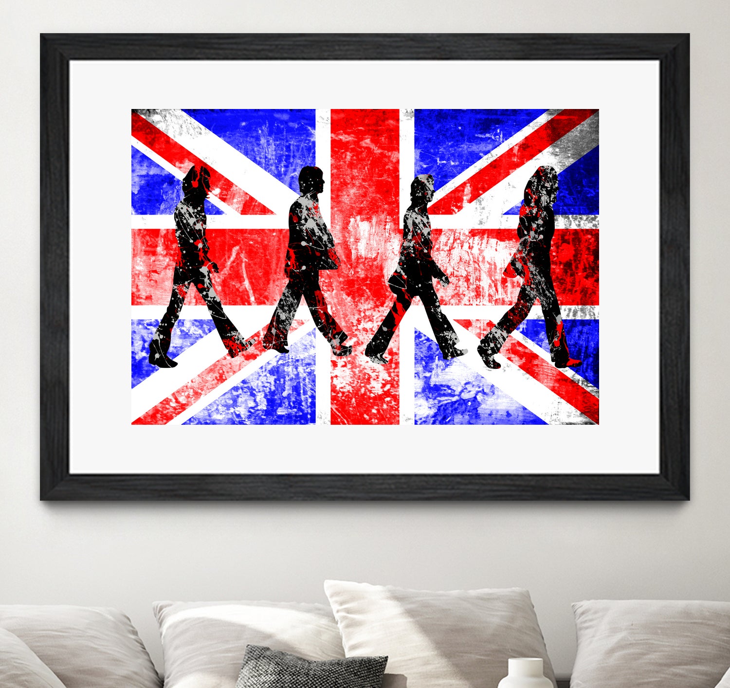 Beatles | Abbey Road | Pop Art by William Cuccio on GIANT ART - red digital painting