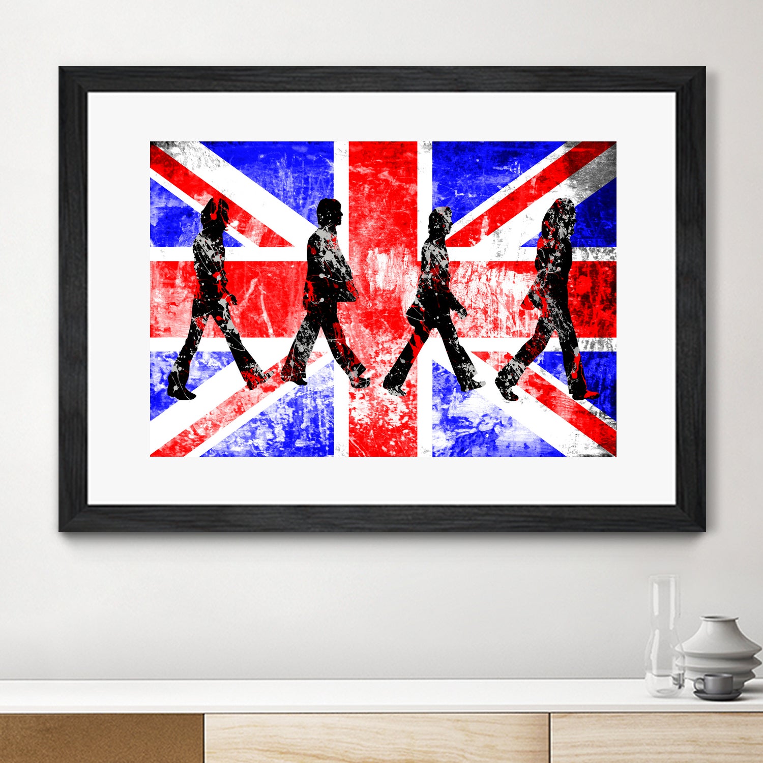 Beatles | Abbey Road | Pop Art by William Cuccio on GIANT ART - red digital painting