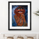 Lil Animal by Nick Beery on GIANT ART - orange mixed media