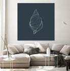 Shell by Alessandra Gagliano on GIANT ART - gray vector illustration