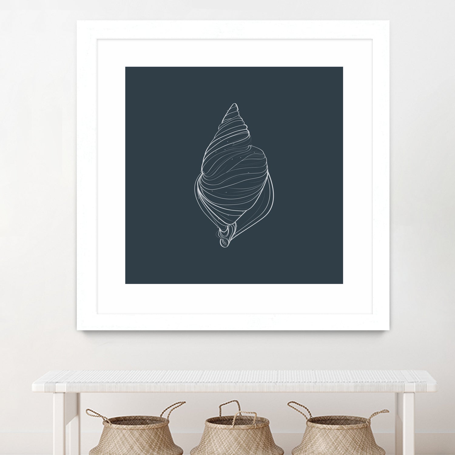 Shell by Alessandra Gagliano on GIANT ART - gray vector illustration