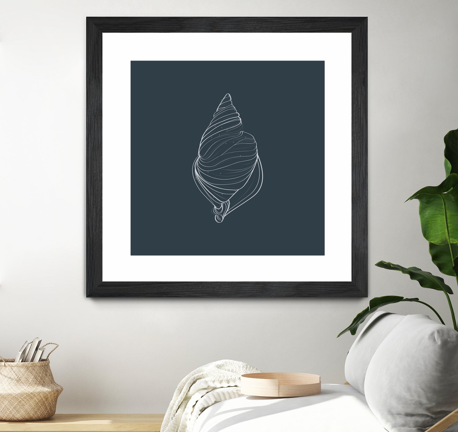 Shell by Alessandra Gagliano on GIANT ART - gray vector illustration