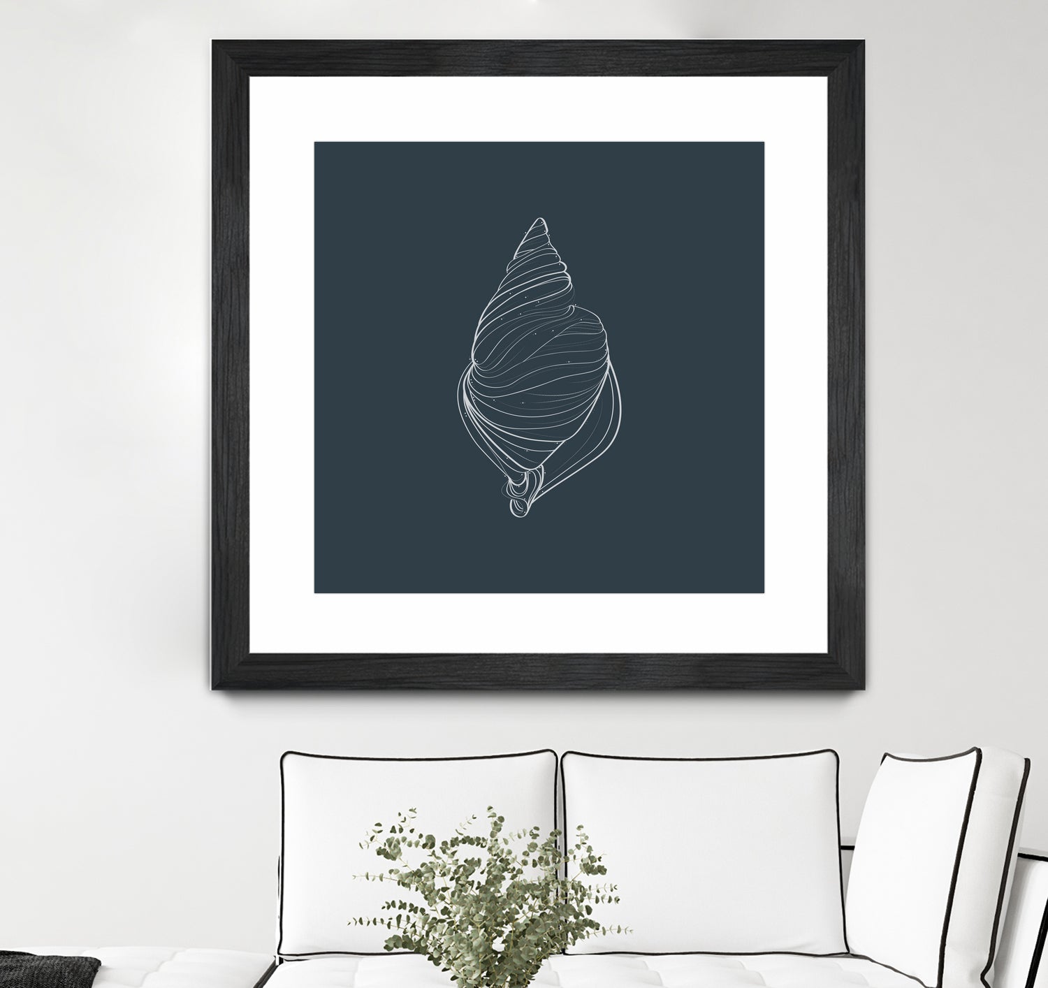 Shell by Alessandra Gagliano on GIANT ART - gray vector illustration